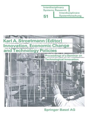 cover image of Innovation, Economic Change and Technology Policies